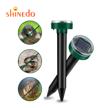 LED Light Outdoor Lamp Garden Powered Solar Ultrasonic Pest Rat Repellent Mouse Insect Pest Solar Mole Repeller